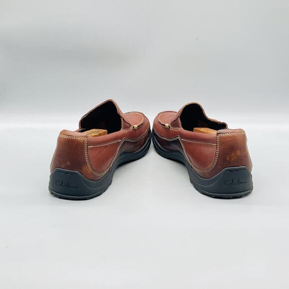 Cole Haan Shoes Mens 10 Brown Leather Vtg Air Moc Toe Slip On Loafers Casual main image 11